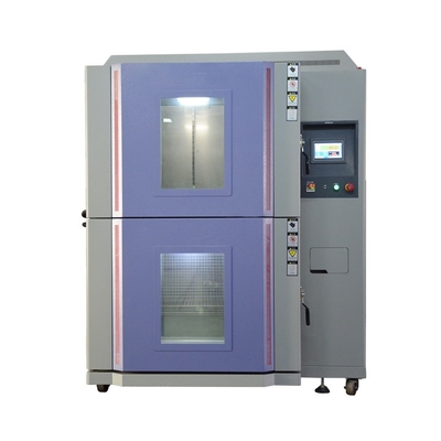 Good price ห้องทดสอบแรงช็อคทางความร้อนสองโซนที่กําหนดเอง ตอบสนองมาตรฐานการทดสอบ JEDEC JESD ออนไลน์